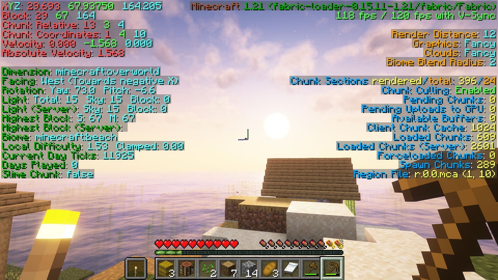 Java's debug screen is so useful that modders have made it easier to read (Image via Mojang)